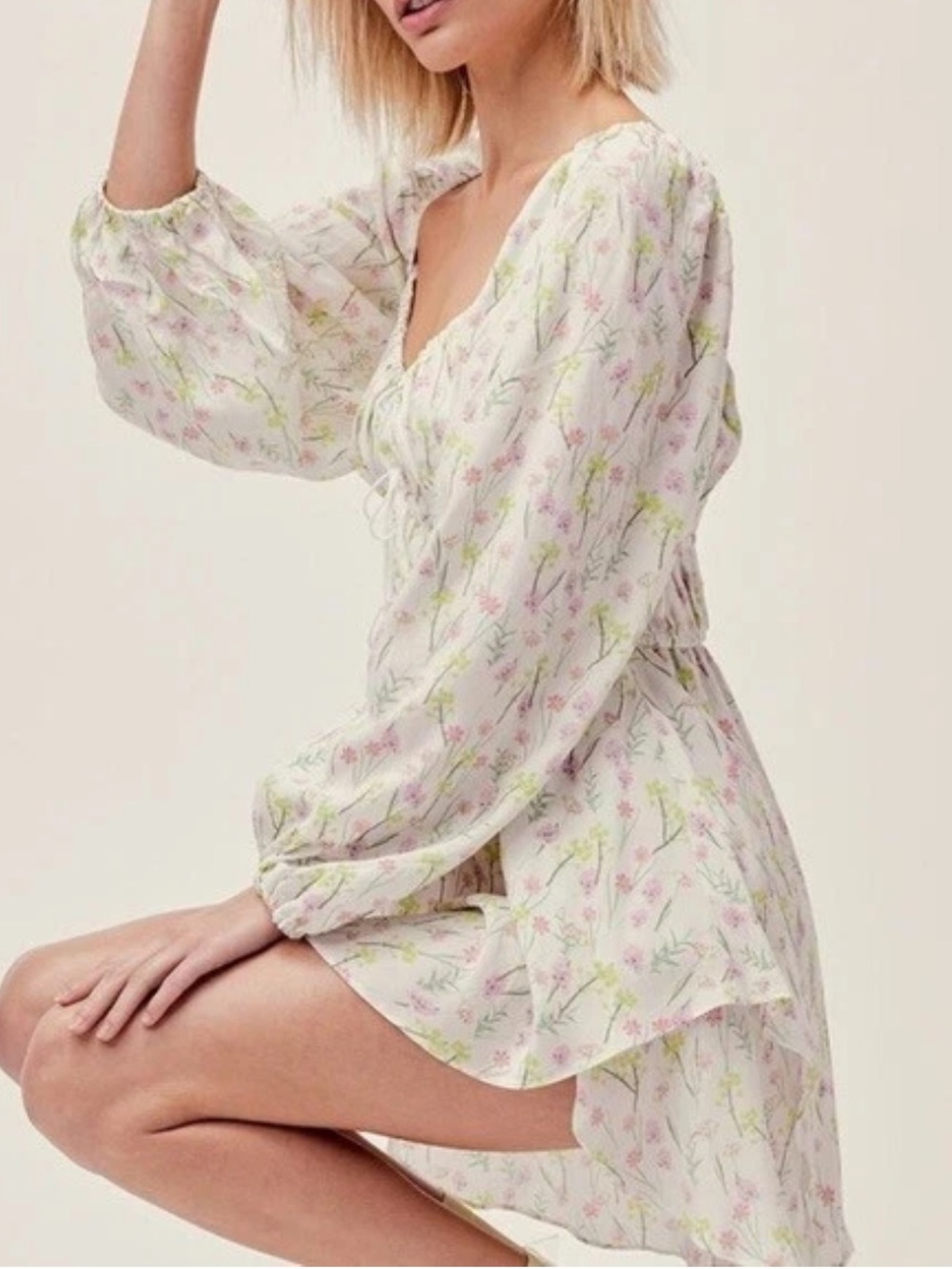 For Love & Lemons Strudel Floral Mini Dress Size XS